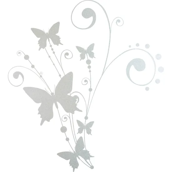 Vinilo Adhesivo Decorativo esmerilado - Mariposas