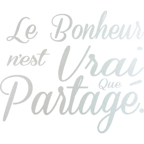 Stickers Dépoli - Citation Le Bonheur ...