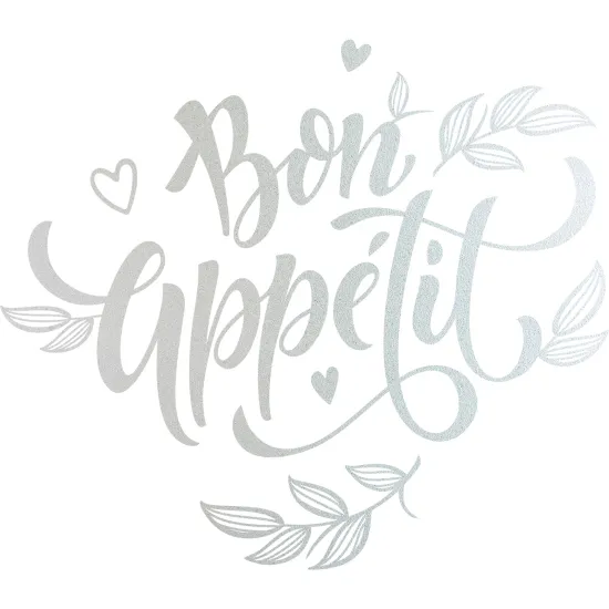 Frosted Window Glass Sticker - Enjoy your meal