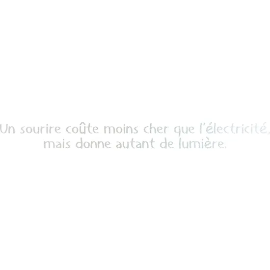Stickers Dépoli - Citation Un sourire...