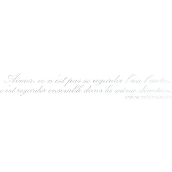 Stickers Dépoli - Citation Antoine de Saint-Exupéry