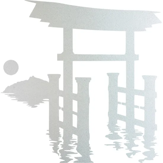Frosted Window Glass Sticker - Japanese pattern