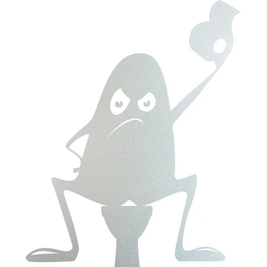 Frosted Window Glass Sticker - Toilets