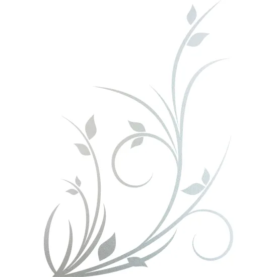 Frosted Window Glass Sticker - Floral branch