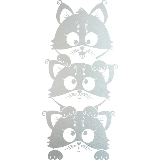 Vinilo Adhesivo Decorativo esmerilado - Gatos