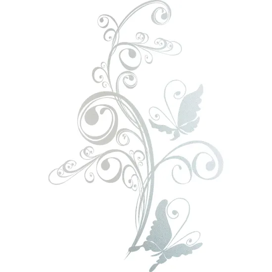 Stickers Dépoli - Fleurs Papillon