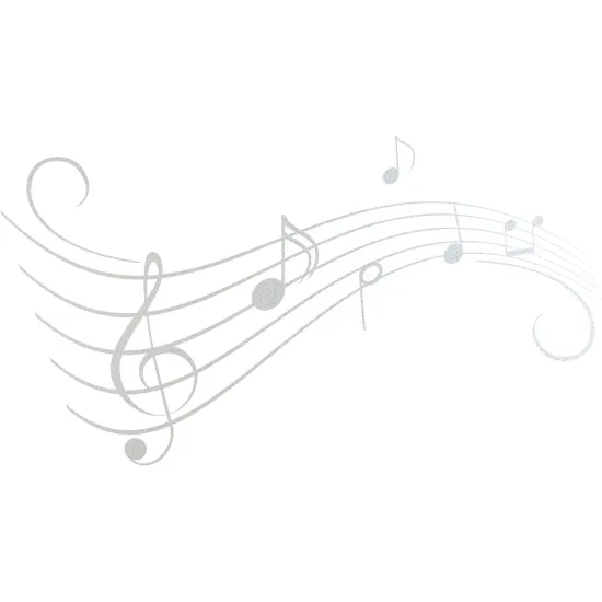 Stickers Dépoli - Portée musicale