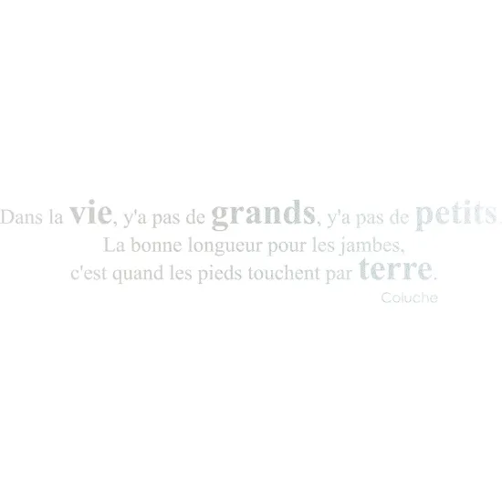 Stickers Dépoli - Citation Coluche