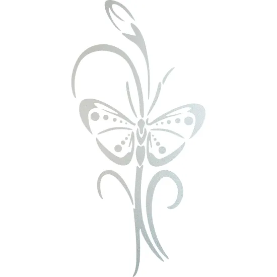 Stickers Dépoli - Fleur Papillon