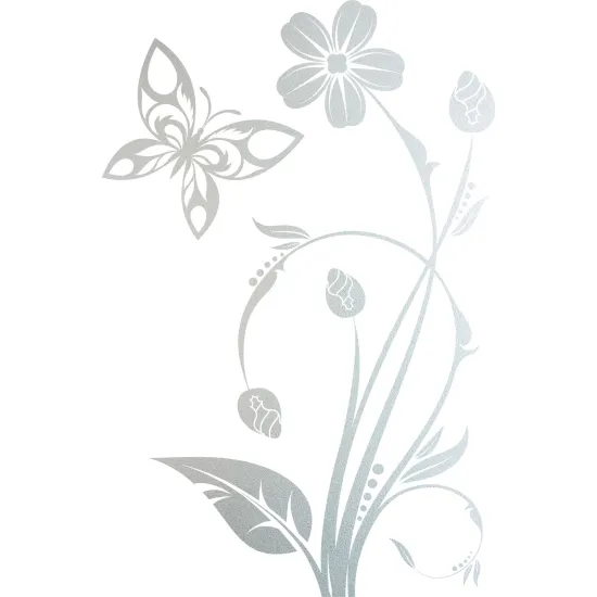 Stickers Dépoli - Fleurs Papillon
