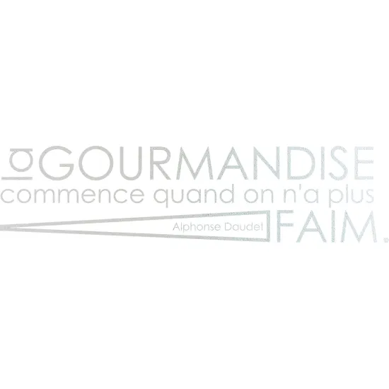 Stickers Dépoli - Citation La Gourmandise…