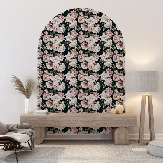 Arch Wall Sticker - Floral pattern