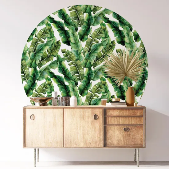 Stickers rond / cercle - Motif botanique