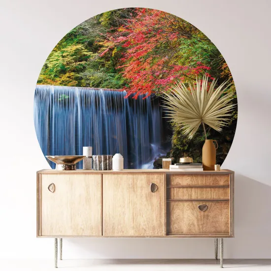 Round / Circle Wall Sticker - Waterfall
