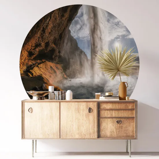 Round / Circle Wall Sticker - Waterfall
