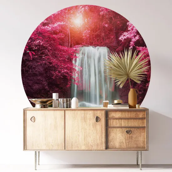 Round / Circle Wall Sticker - Waterfall