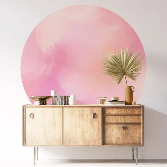 Round / Circle Wall Sticker - Trendy Color