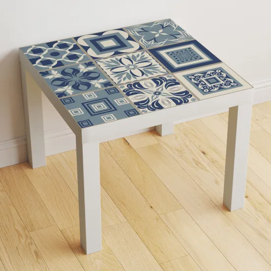 Vinilo Adhesivo Decorativo para Mesa - Motivo Azulejos de cemento