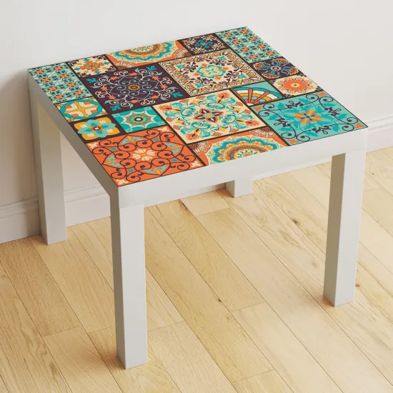 Vinilo Adhesivo Decorativo para Mesa - Motivo Azulejos de cemento