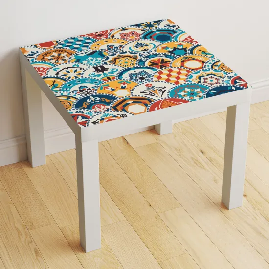 Vinilo Adhesivo Decorativo para Mesa - Motivo Azulejos de cemento