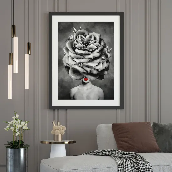 Affiche / Poster - Femme Fleur
