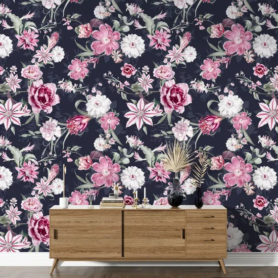 XL Wall Mural - Wallpaper - Floral pattern