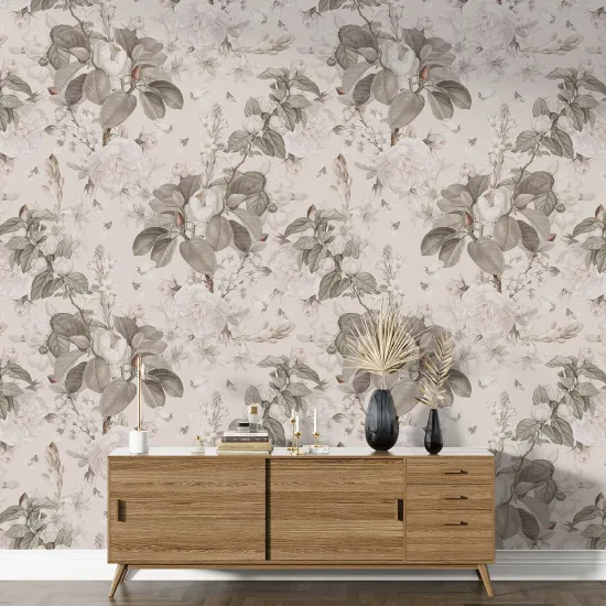 XL Wall Mural - Wallpaper - Floral pattern