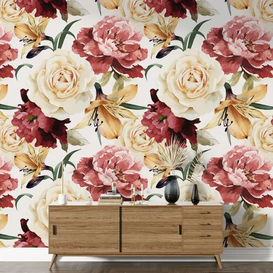 Papier peint motif XL - Motif floral