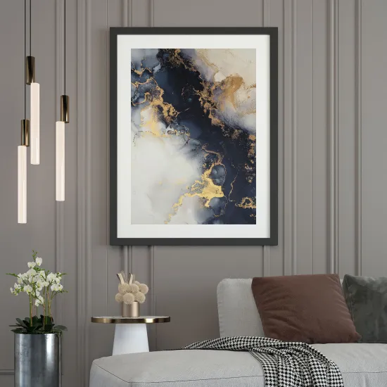 Affiche / Poster - Effet marbré