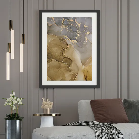 Affiche / Poster - Effet marbré