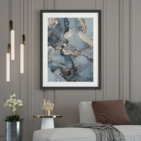 Affiche / Poster - Effet marbré