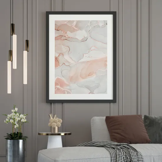 Affiche / Poster - Effet marbré