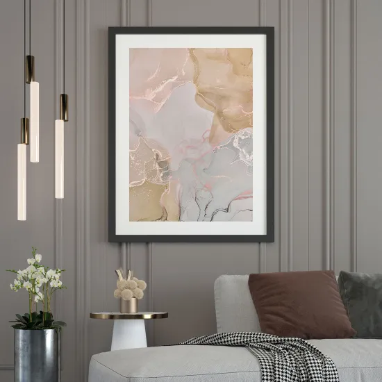 Affiche / Poster - Effet marbré