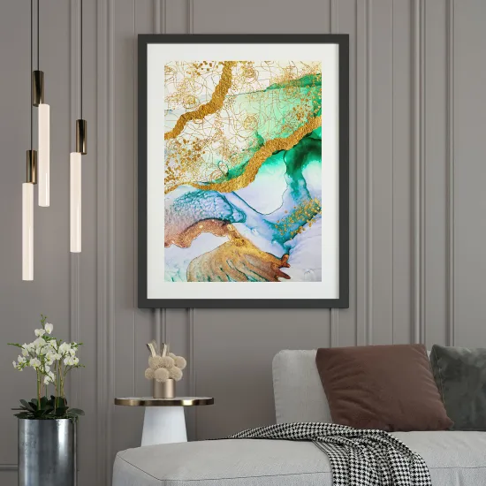 Affiche / Poster - Effet marbré