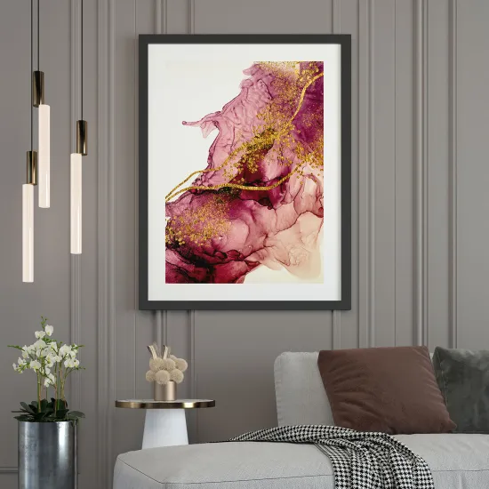Affiche / Poster - Effet marbré