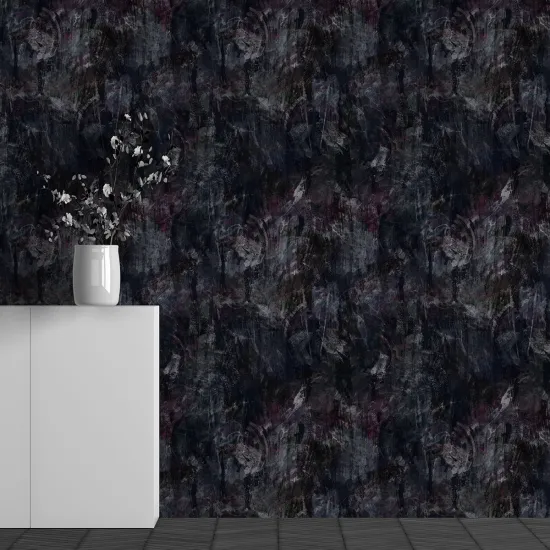 Panoramic Wallpaper - Wall Mural - Flower design pattern
