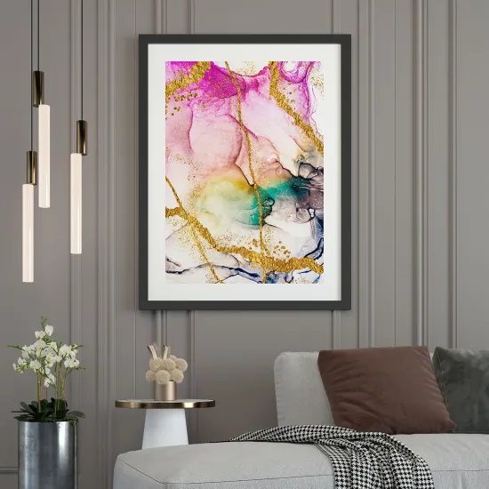 Affiche / Poster - Effet marbré