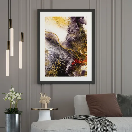 Affiche / Poster - Effet marbré