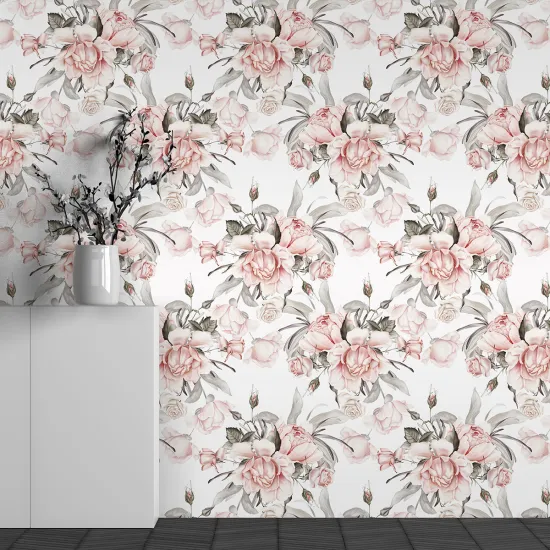 Papier peint panoramique - Motif Fleurs