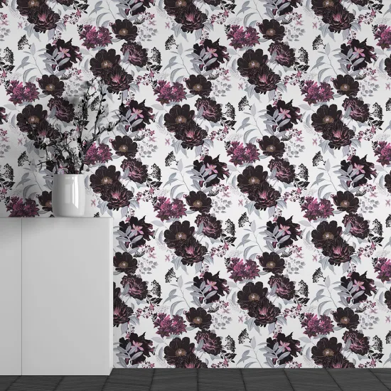 Papier peint panoramique - Motif Fleurs