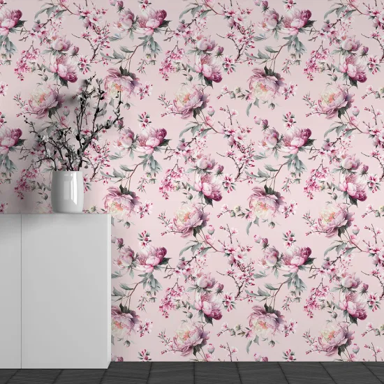 Papier peint panoramique - Motif Fleurs