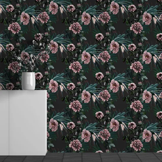 Papier peint panoramique - Motif Fleurs
