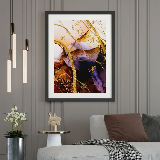 Affiche / Poster - Effet marbré
