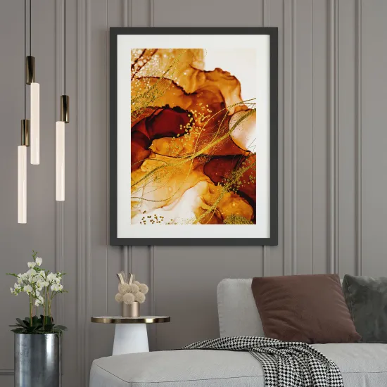 Affiche / Poster - Effet marbré