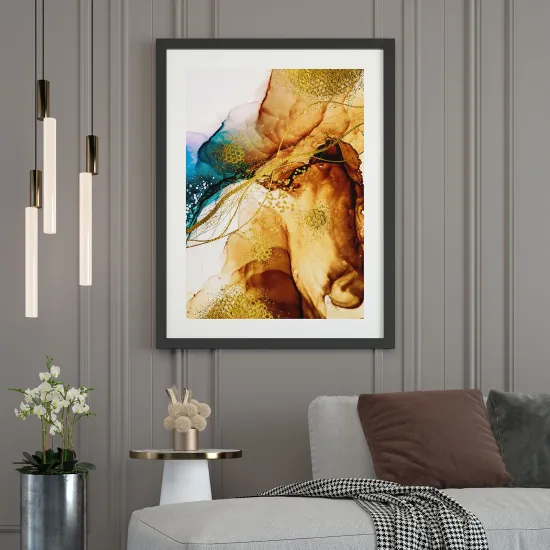 Póster - Efecto marmoleado
