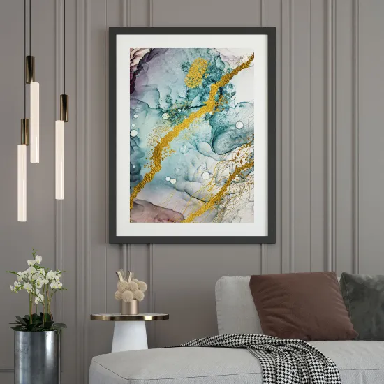 Póster - Efecto marmoleado