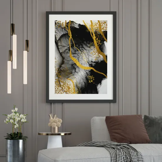 Póster - Efecto marmoleado