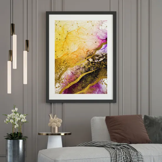 Póster - Efecto marmoleado
