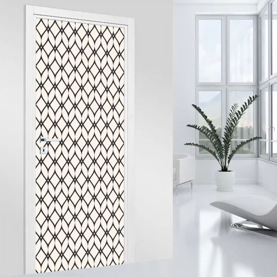 Stickers pour porte - Motif géométrique