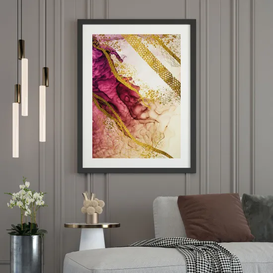 Póster - Efecto marmoleado